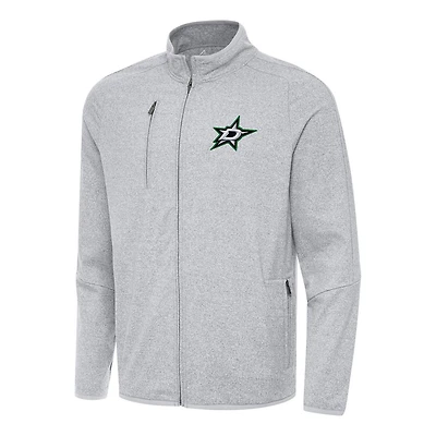 Antigua Dallas Stars Hold-Up Full-Zip Tri-Blend Jacket