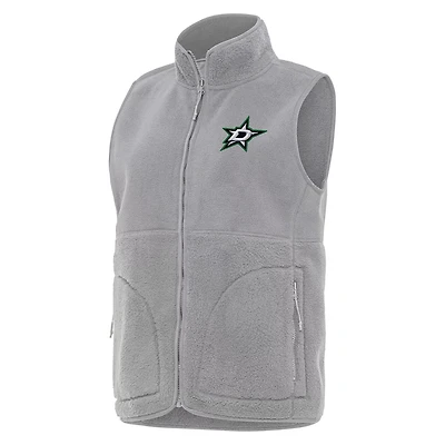 Antigua Dallas Stars Nostalgic Full-Zip Vest