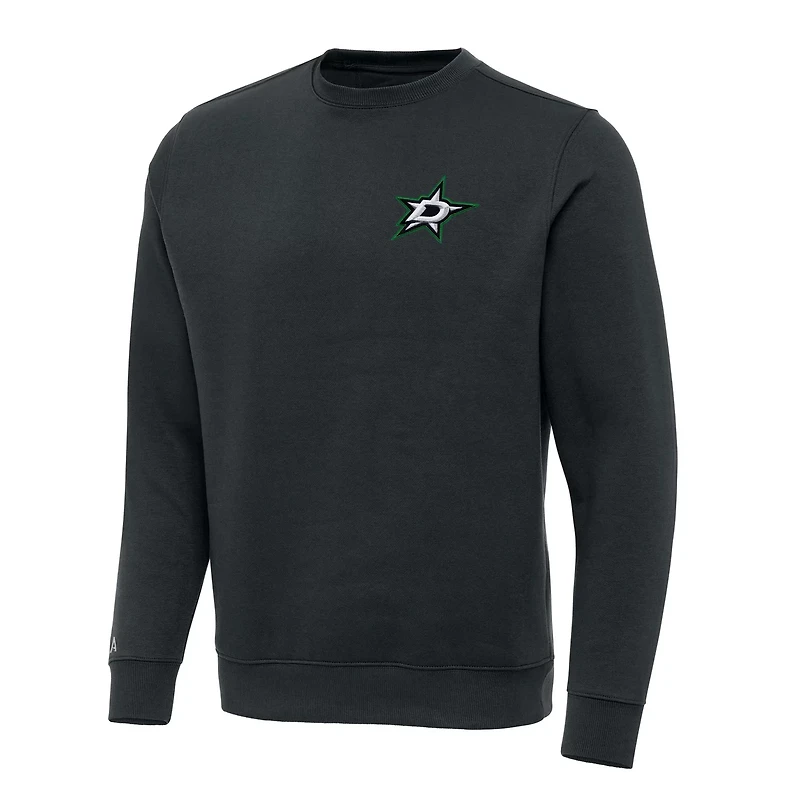 Antigua Dallas Stars Victory Crewneck Pullover Sweatshirt
