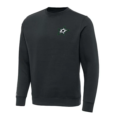 Antigua Dallas Stars Victory Crewneck Pullover Sweatshirt