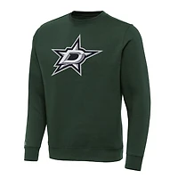 Antigua Dallas Stars Victory Crewneck Pullover Sweatshirt