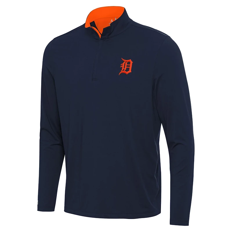 Antigua Detroit Tigers Content Quarter-Zip Top