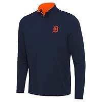 Antigua Detroit Tigers Content Quarter-Zip Top