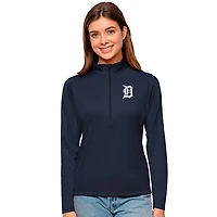 Antigua Detroit Tigers Tribute Quarter-Zip Pullover Top