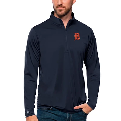 Antigua Detroit Tigers Tribute Quarter-Zip Pullover Top