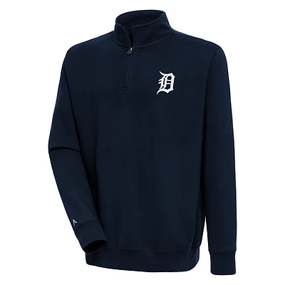 Antigua Detroit Tigers Victory Quarter-Zip Pullover Top