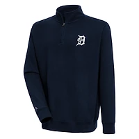 Antigua Detroit Tigers Victory Quarter-Zip Pullover Top