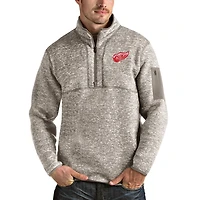 Antigua Detroit Wings Fortune Half-Zip Pullover Jacket