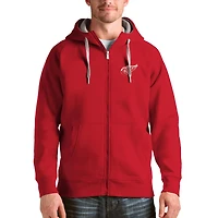 Antigua Detroit Wings Logo Victory Full-Zip Hoodie