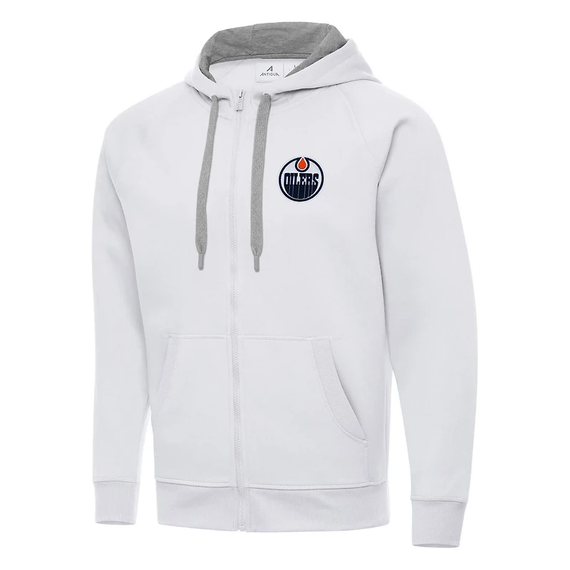 Antigua Edmonton Oilers Big  Tall Victory Full-Zip Hoodie