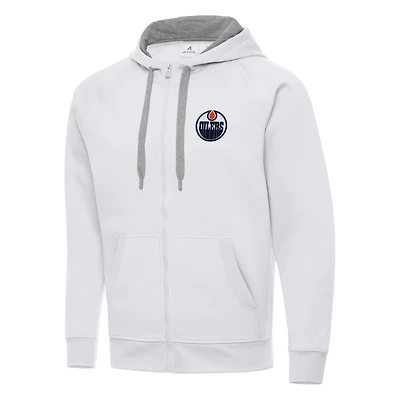 Antigua Edmonton Oilers Big  Tall Victory Full-Zip Hoodie
