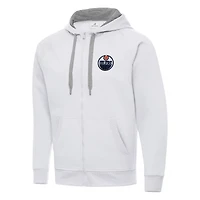 Antigua Edmonton Oilers Big  Tall Victory Full-Zip Hoodie