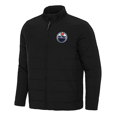Antigua Edmonton Oilers Swelter Full-Zip Puffer Jacket