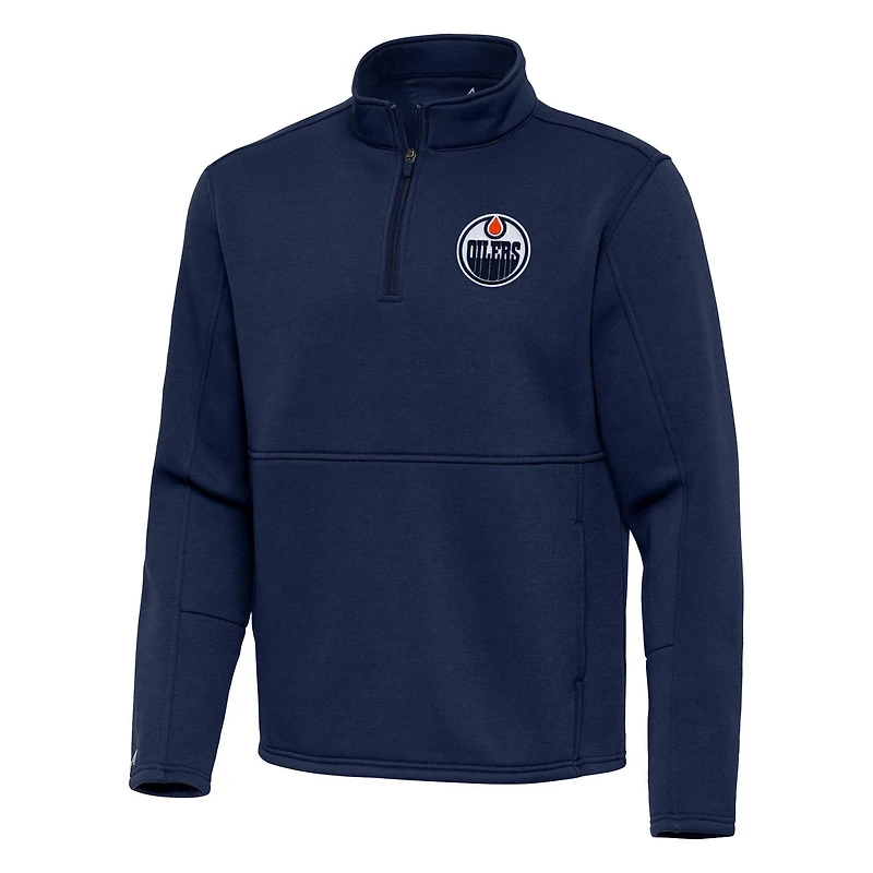 Antigua Edmonton Oilers Twist Quarter-Zip Pullover Jacket