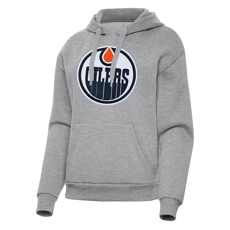Antigua Edmonton Oilers Victory Pullover Hoodie