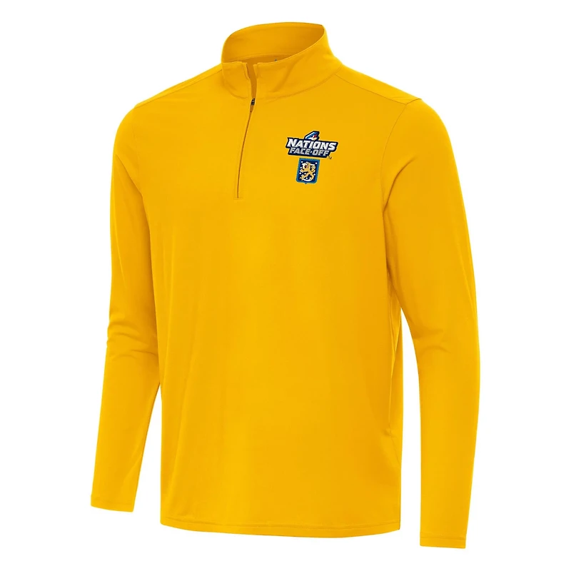 Antigua Finland Hockey 2025 4 Nations Face Off Intent Quarter-Zip Top