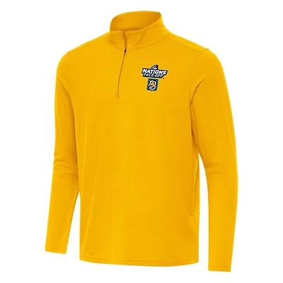 Antigua Finland Hockey 2025 4 Nations Face Off Intent Quarter-Zip Top