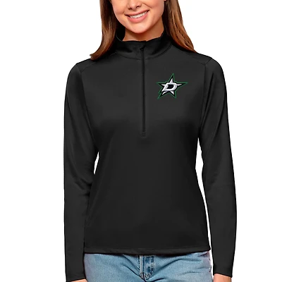 Antigua Forest Dallas Stars Tribute Quarter-Zip Pullover Top