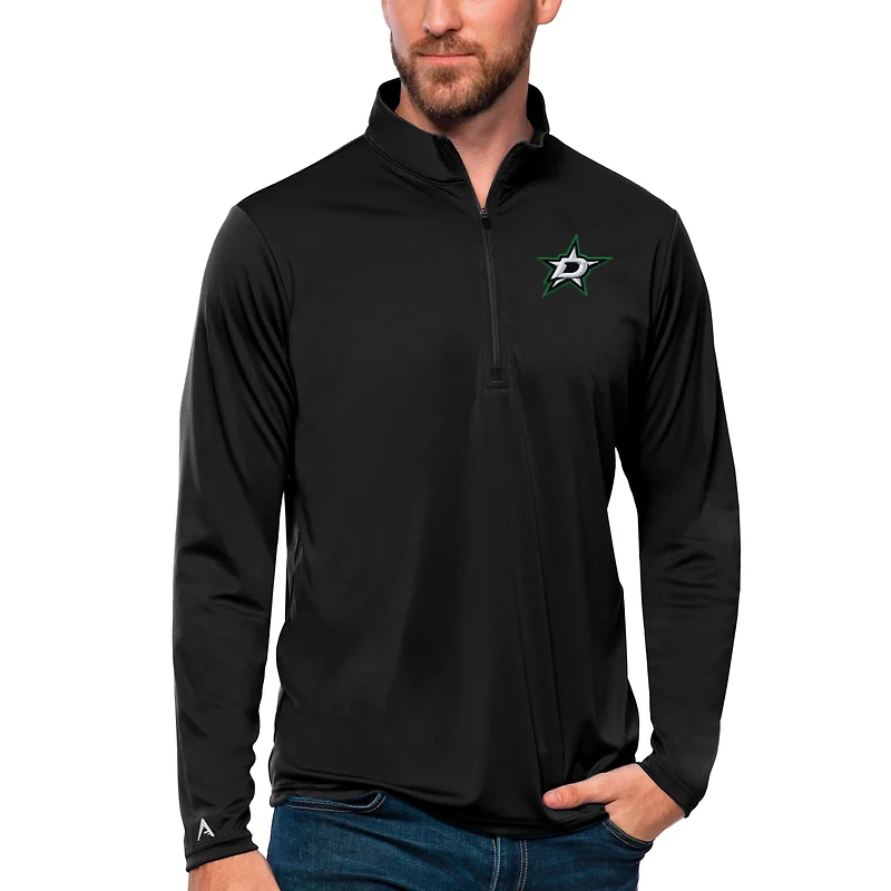 Antigua Forest Dallas Stars Tribute Quarter-Zip Pullover Top