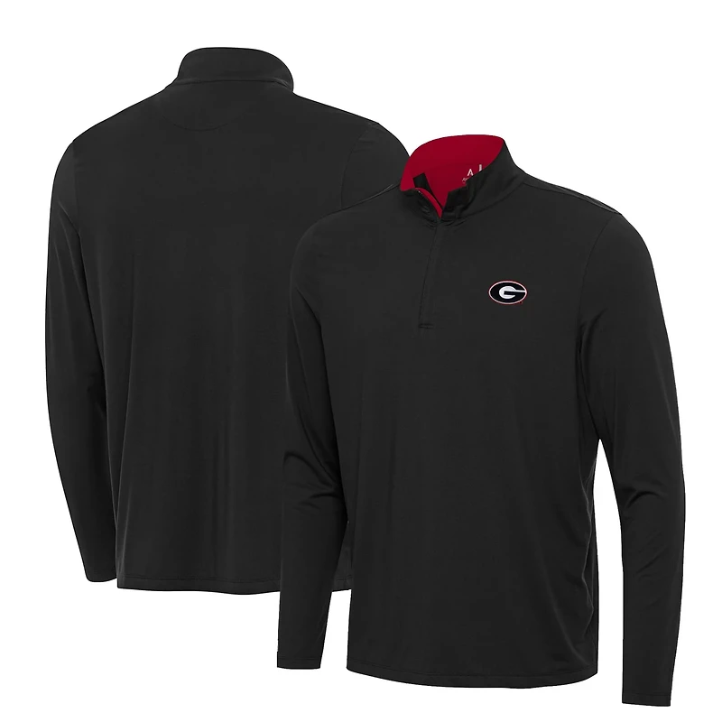 Antigua Georgia Bulldogs Content Quarter-Zip Pullover Top