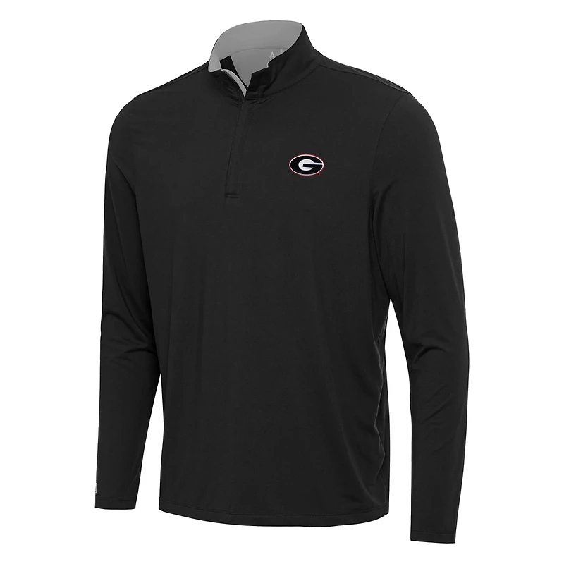 Antigua Georgia Bulldogs Content Quarter-Zip Pullover Top