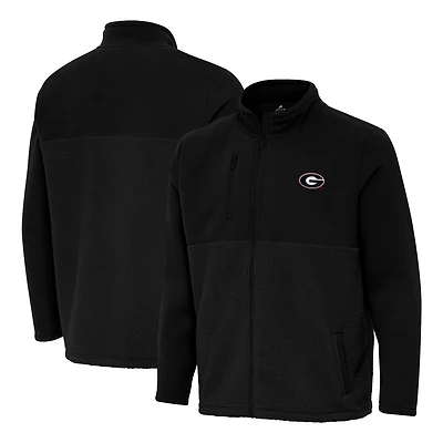 Antigua Georgia Bulldogs Daily Fused Full-Zip Jacket