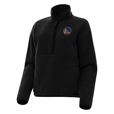 Antigua Golden State Warriors Figure Half-Zip Pullover Sweatshirt