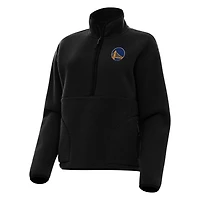 Antigua Golden State Warriors Figure Half-Zip Pullover Sweatshirt