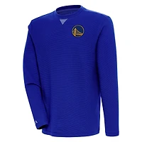 Antigua Golden State Warriors Flier Bunker Pullover Sweatshirt