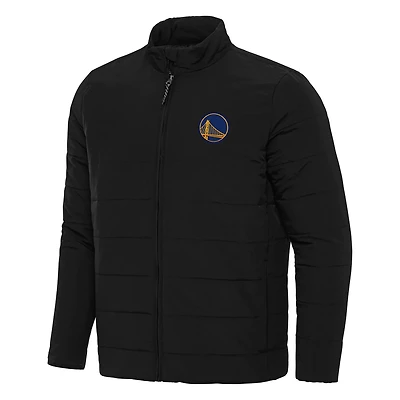 Antigua Golden State Warriors Swelter Full-Zip Puffer Jacket