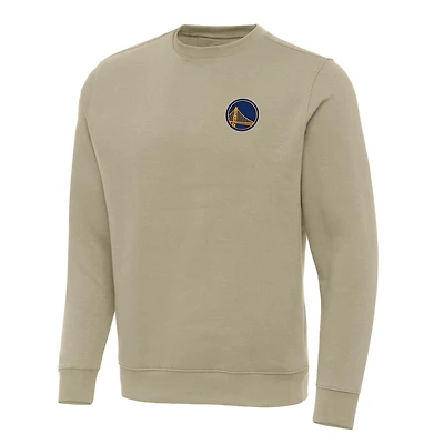 Antigua Golden State Warriors Victory Crewneck Pullover Sweatshirt