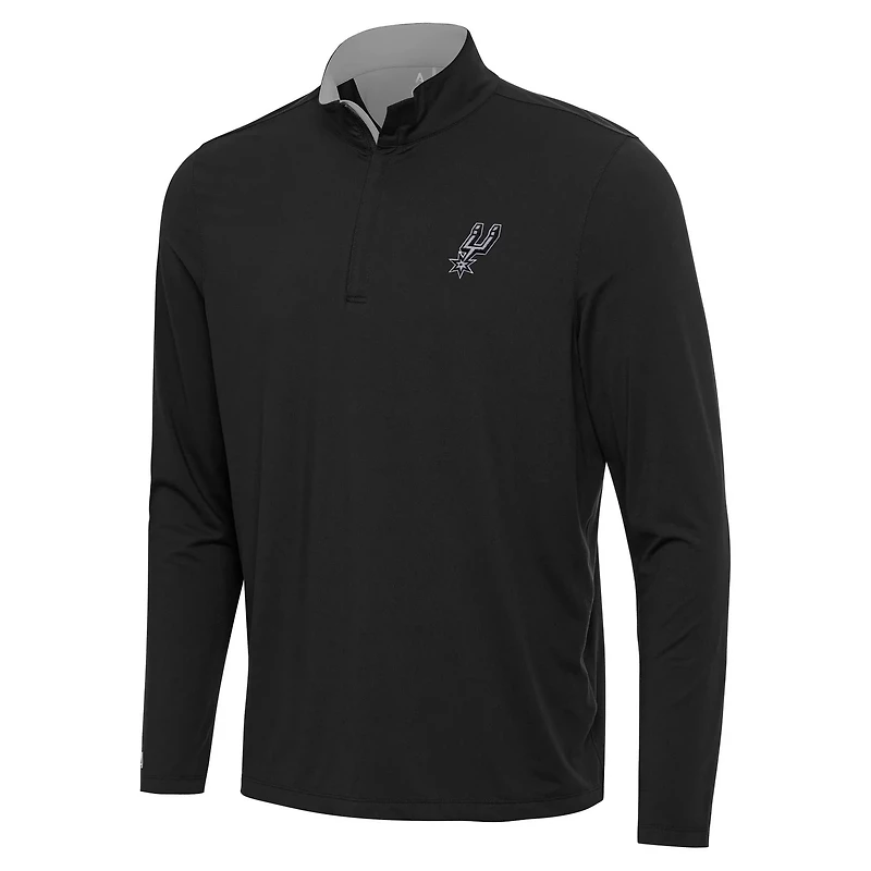 Antigua Gray San Antonio Spurs Content Quarter-Zip Top