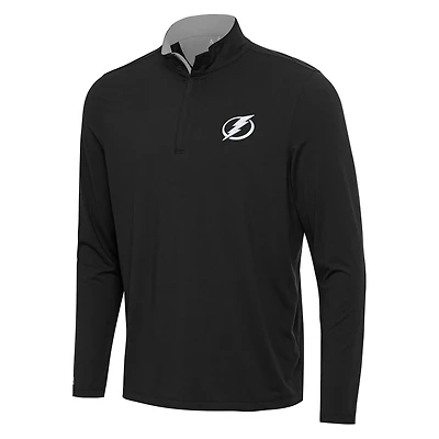 Antigua Gray Tampa Bay Lightning Content Quarter-Zip Pullover Top