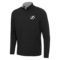 Antigua Gray Tampa Bay Lightning Content Quarter-Zip Pullover Top