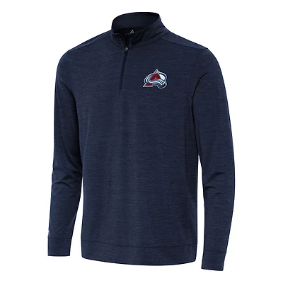 Antigua Heather Colorado Avalanche Bright Quarter-Zip Top