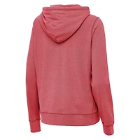 Antigua Heather Crimson Indiana Hoosiers Justice Pullover Hoodie