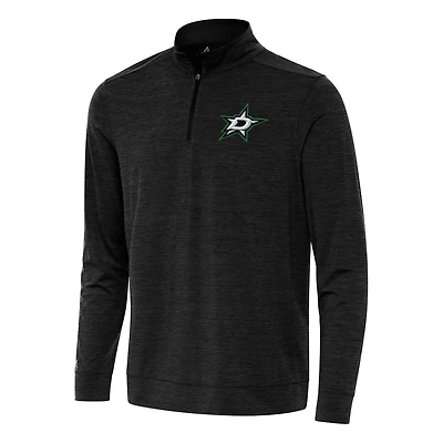 Antigua Heather Dallas Stars Bright Quarter-Zip Top