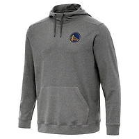 Antigua Heather Golden State Warriors Cloud Pullover Hoodie