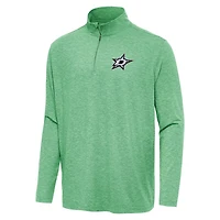 Antigua Heather Kelly Dallas Stars Hunk Quarter-Zip Top