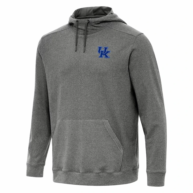 Antigua Heather Kentucky Wildcats Cloud Pullover Hoodie