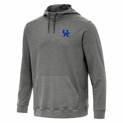 Antigua Heather Kentucky Wildcats Cloud Pullover Hoodie