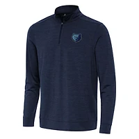 Antigua Heather Memphis Grizzlies Bright Quarter-Zip Top