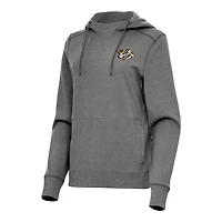 Antigua Heather Nashville Predators Justice Pullover Hoodie