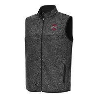 Antigua Heather Ohio State Buckeyes Fortune Full-Zip Vest