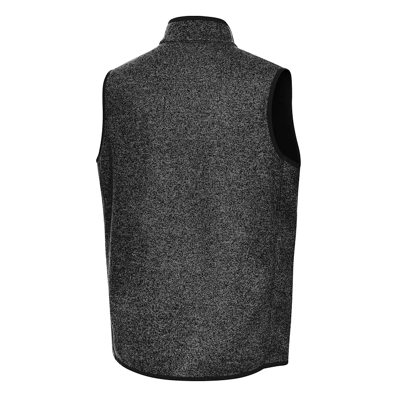 Antigua Heather Ohio State Buckeyes Fortune Full-Zip Vest