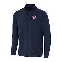 Antigua Heather Oklahoma City Thunder Bright Quarter-Zip Top