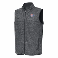 Antigua Heather Oklahoma City Thunder Fortune Full-Zip Vest