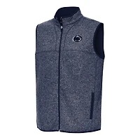 Antigua Heather Penn State Nittany Lions Fortune Full-Zip Vest