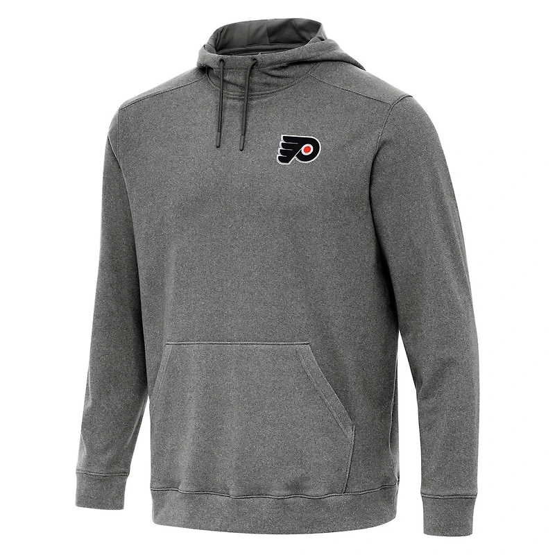 Antigua Heather Philadelphia Flyers Cloud Pullover Hoodie
