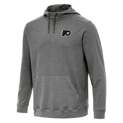 Antigua Heather Philadelphia Flyers Cloud Pullover Hoodie